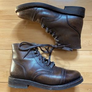 Thursday Boot Co. Women’s Brown Leather Lace Up Ankle Boots Size 6